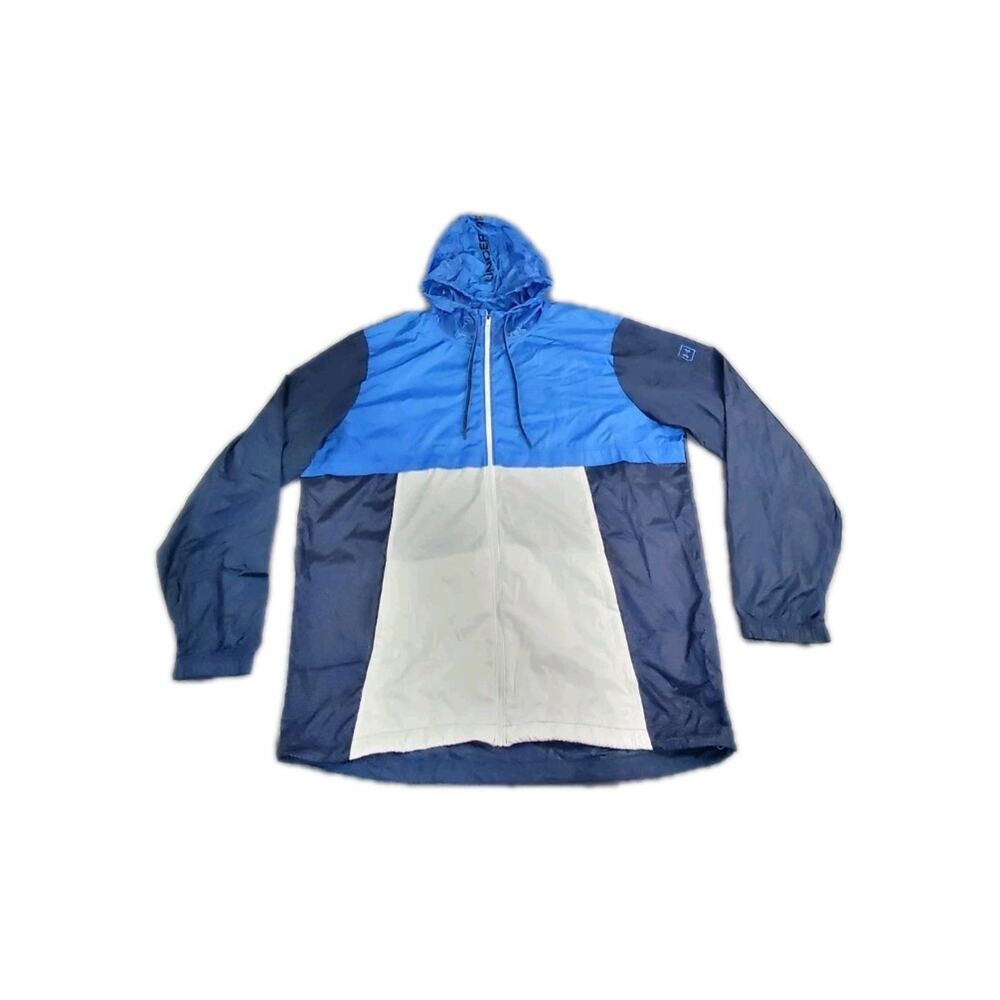 Under Armour Jacket Mens Sz 3XL Running Heatgear Storm Windbreaker Blue White C2